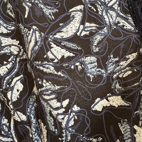 Lululemon Wunder Under Hi-Rise Navy Floral Leggings 6 - Picture 6 of 8